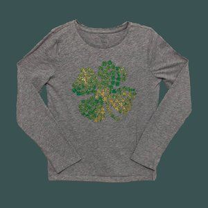 GAP KIDS, Medium, Long Sleeve Shirts, Gray, Age 8-10